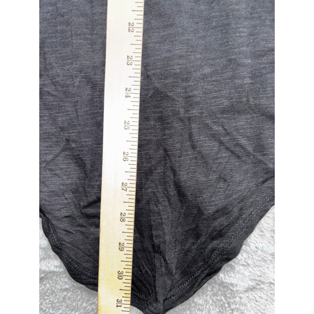 Social Standard by Sanctuary XXL Womens Black Asymmetric Hi-Lo Tee Casual Boho