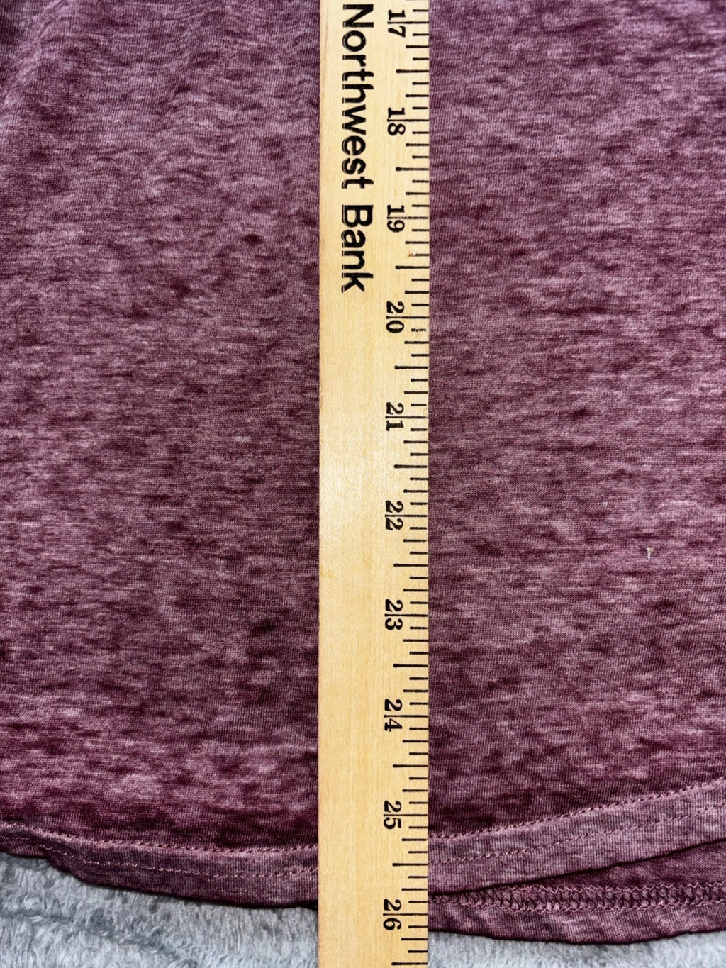 Joei & i Womens 1X Burgundy Heather Rhinestone Cross Tee Casual Boho