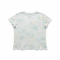 Danskin XL Womens White Mint Tie Dye Crewneck Tee Shirt Boho Casual Athleisure