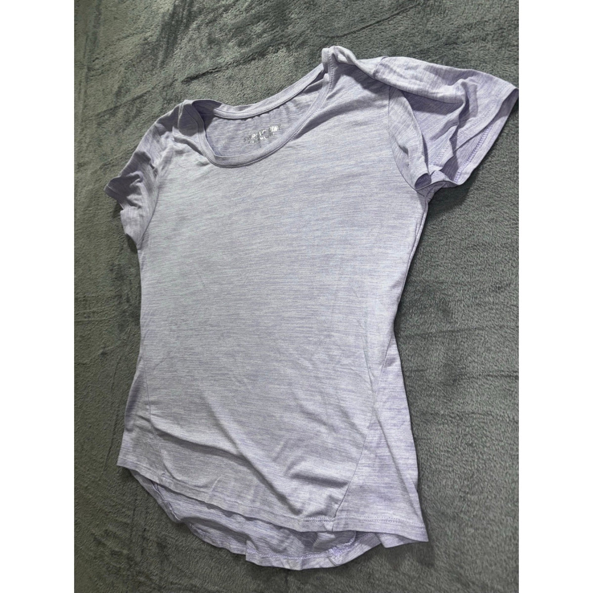 Starting Point L Lavender Womens Performance Tee Crewneck Athleisure Casual