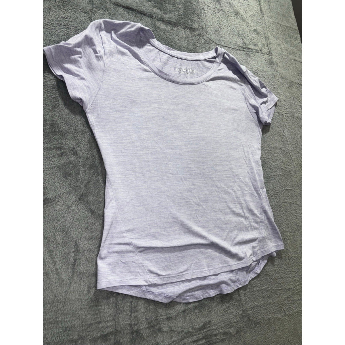 Starting Point L Lavender Womens Performance Tee Crewneck Athleisure Casual