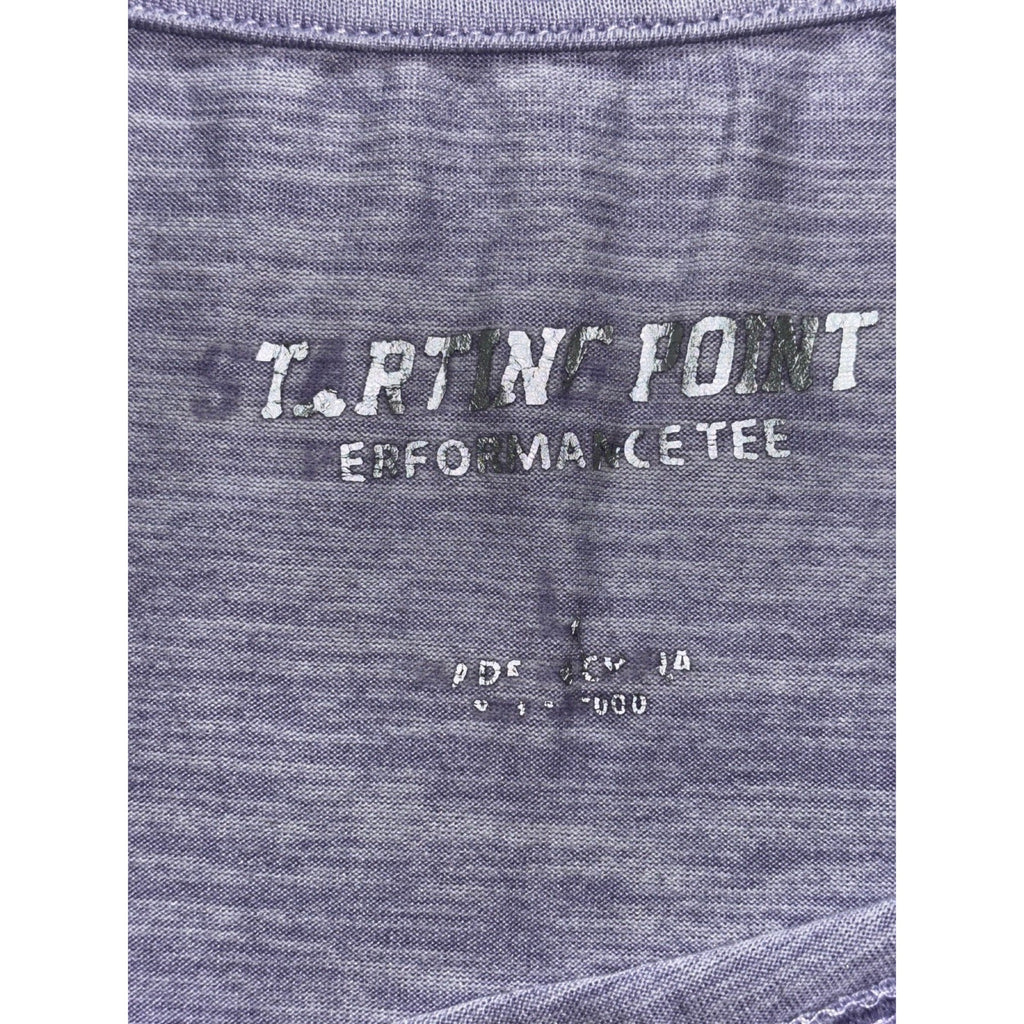 Starting Point L Lavender Womens Performance Tee Crewneck Athleisure Casual