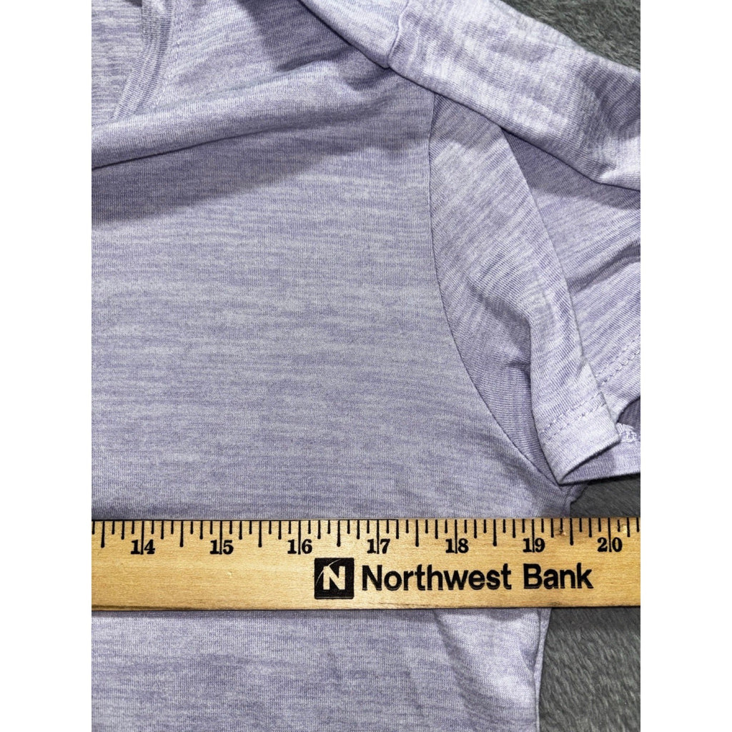 Starting Point L Lavender Womens Performance Tee Crewneck Athleisure Casual