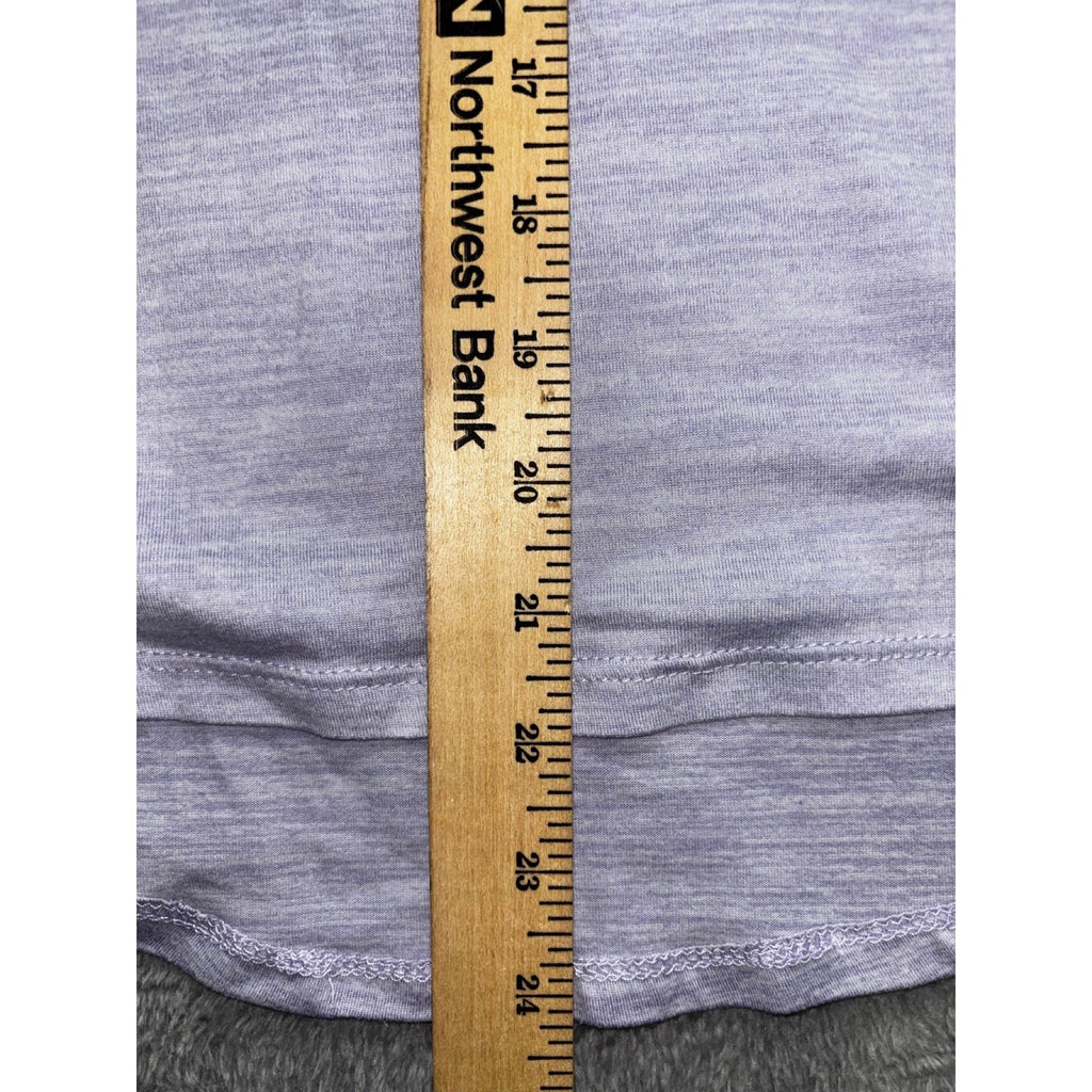 Starting Point L Lavender Womens Performance Tee Crewneck Athleisure Casual