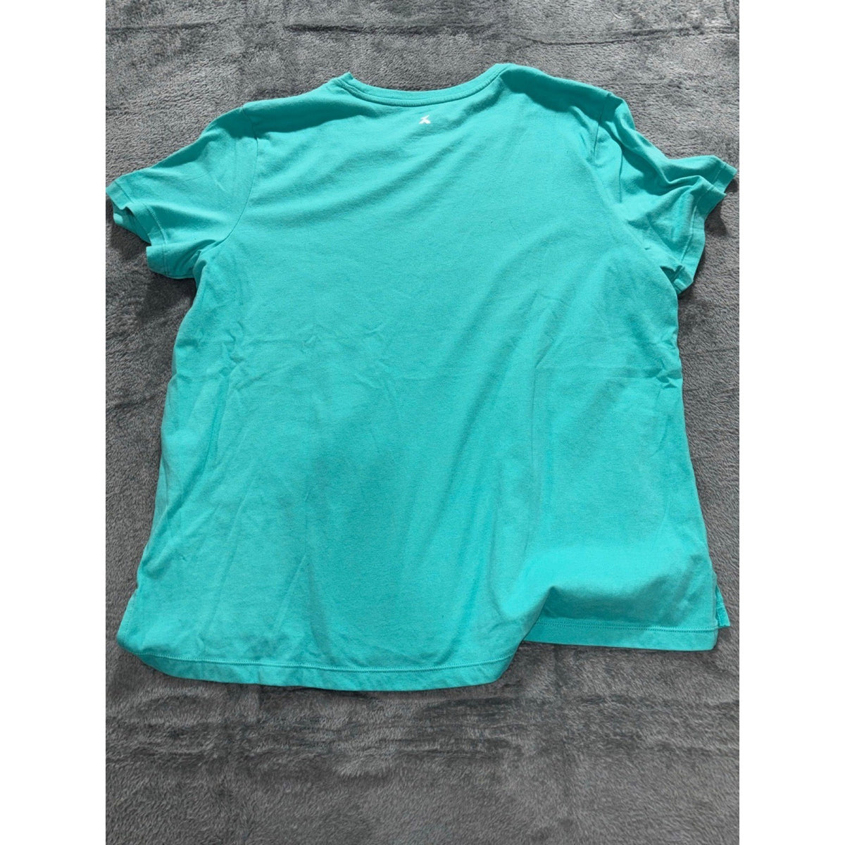 Xersion XL Teal Crewneck Tee Womens Casual Athleisure Short Sleeve Shirt