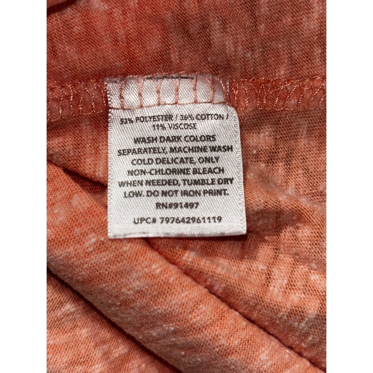 Modern Canvas XL Peach Womens Road Trip Van Graphic Tee Casual T-Shirt