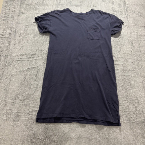 Abercrombie & Fitch S Navy Blue Womens T-Shirt Dress Pocket Casual Minimalist