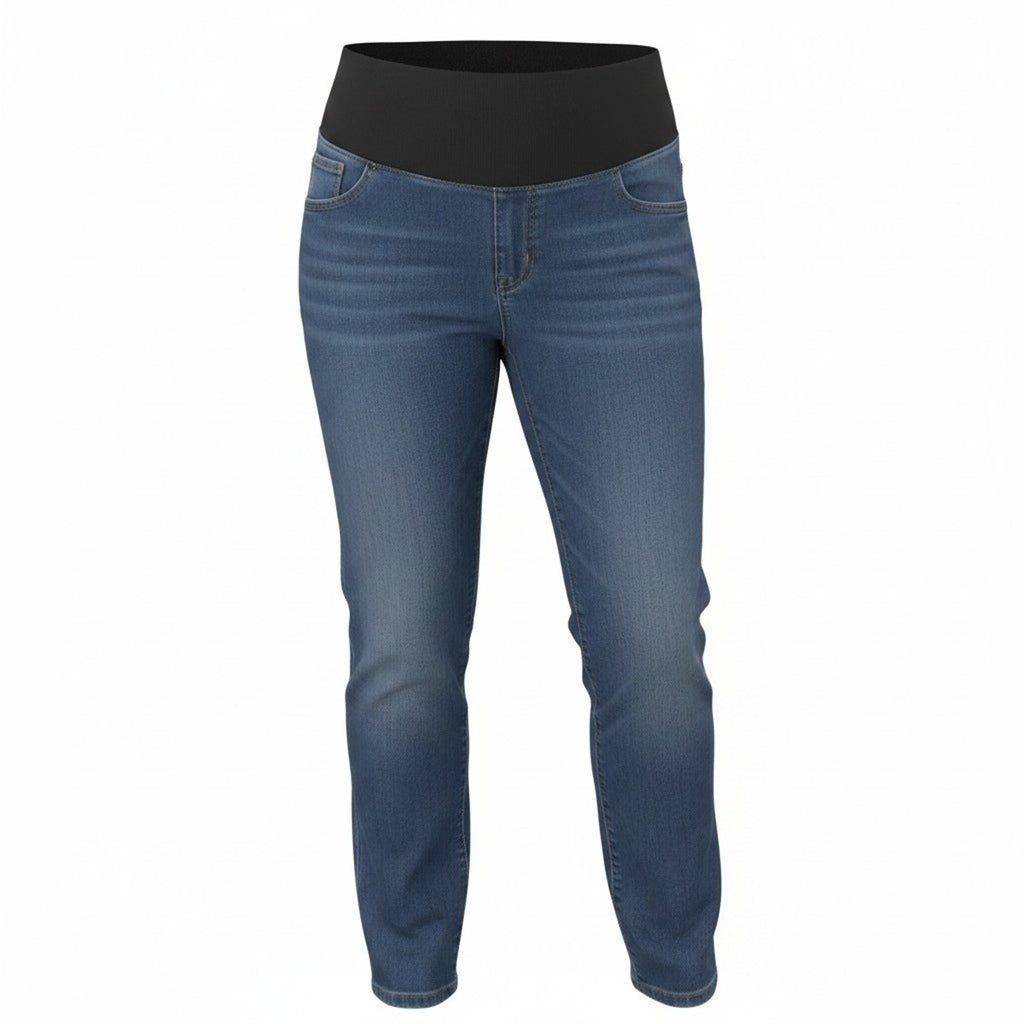 Old Navy Maternity Rockstar Super Skinny Jean Blue Medium Wash Low Panel Size 16