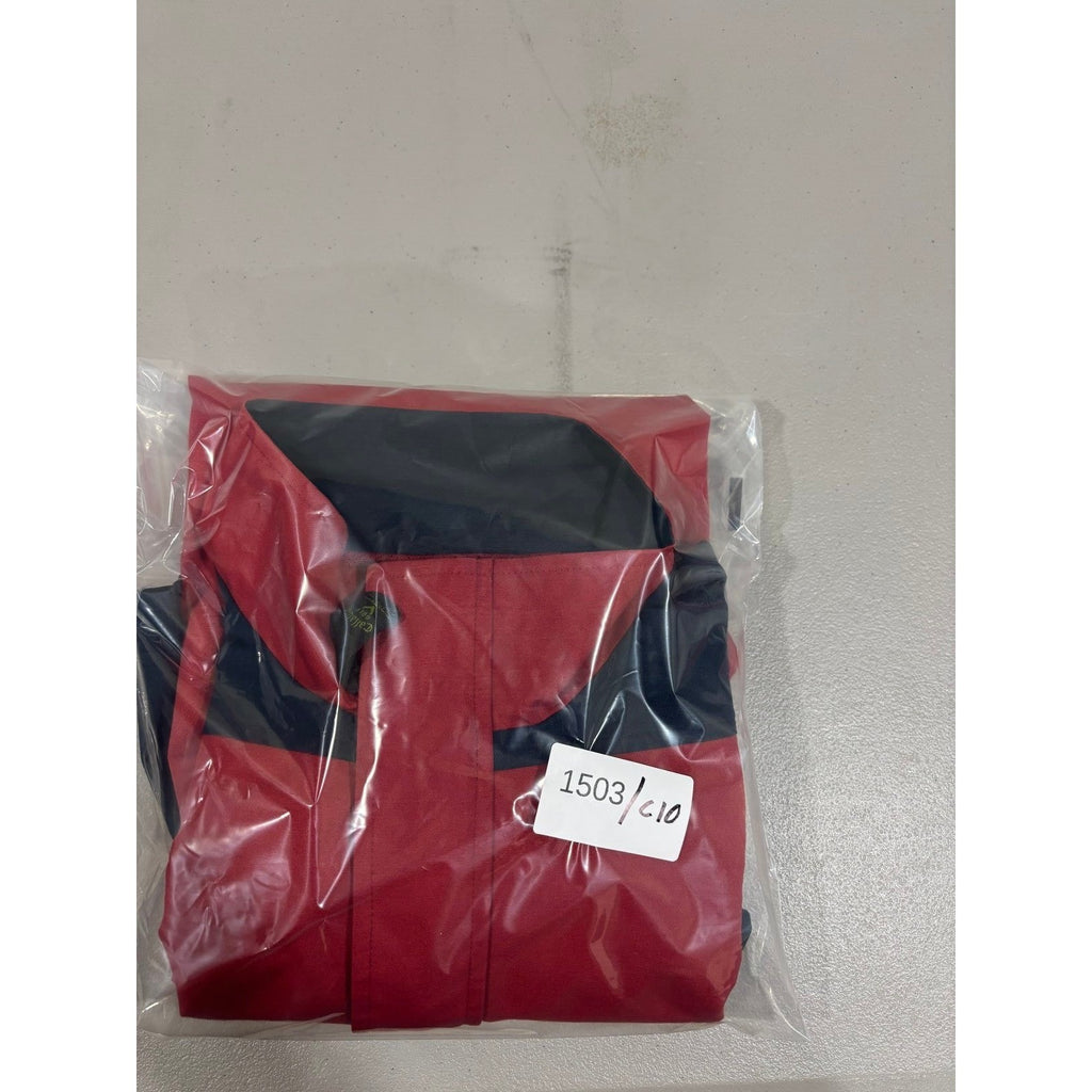 Callaway Golf Mens L Red Short Sleeve Windbreaker Pullover Jacket Athleisure