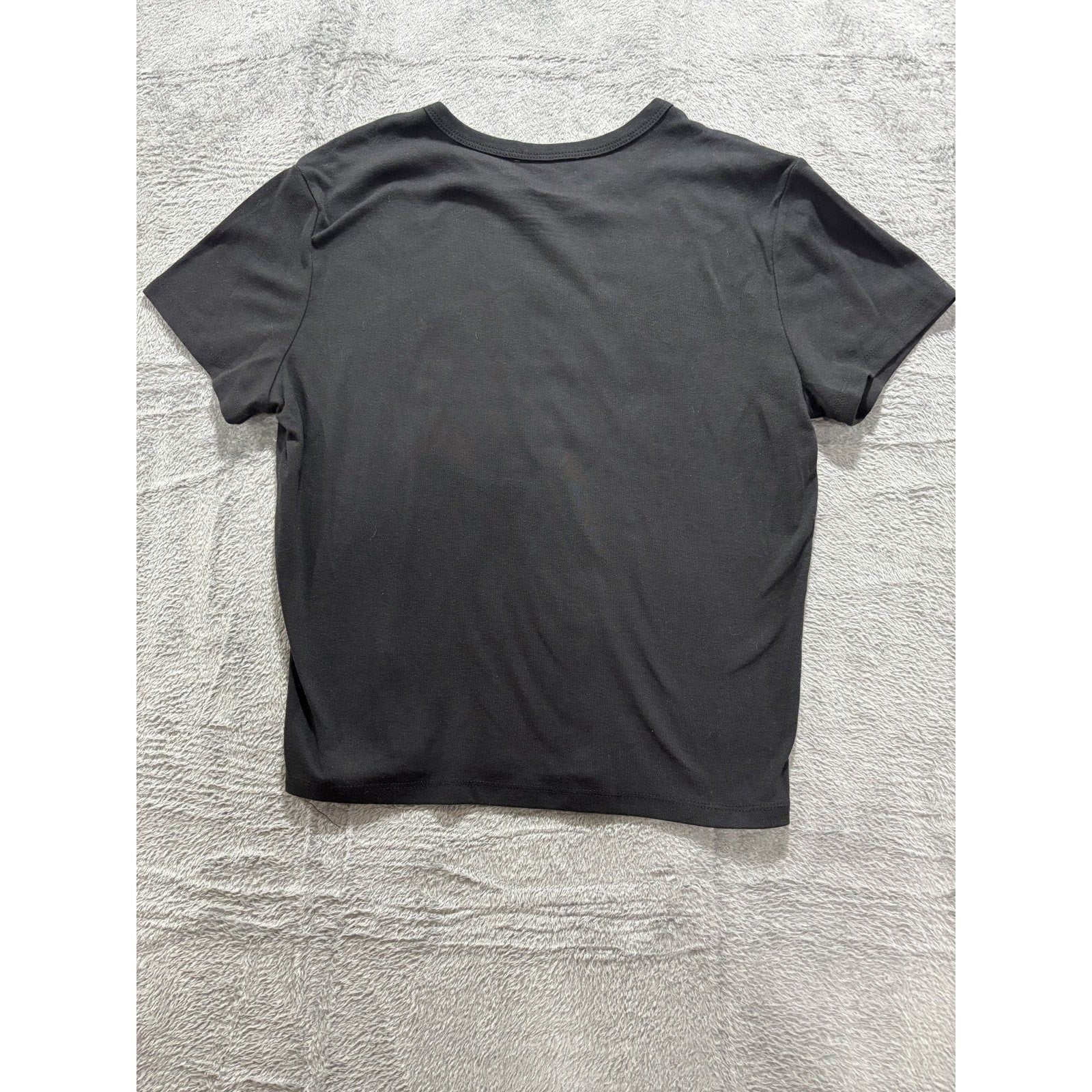 Social Edition XL Black Womens Over It Graphic T-Shirt Casual Vintage Style