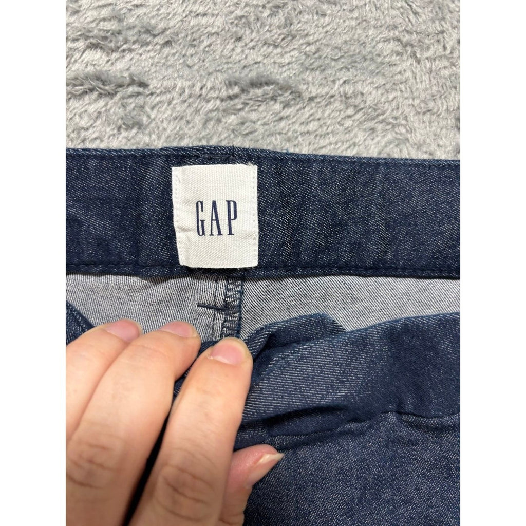 GAP 18 Blue Slim City Crop Pants Womens Casual Classic