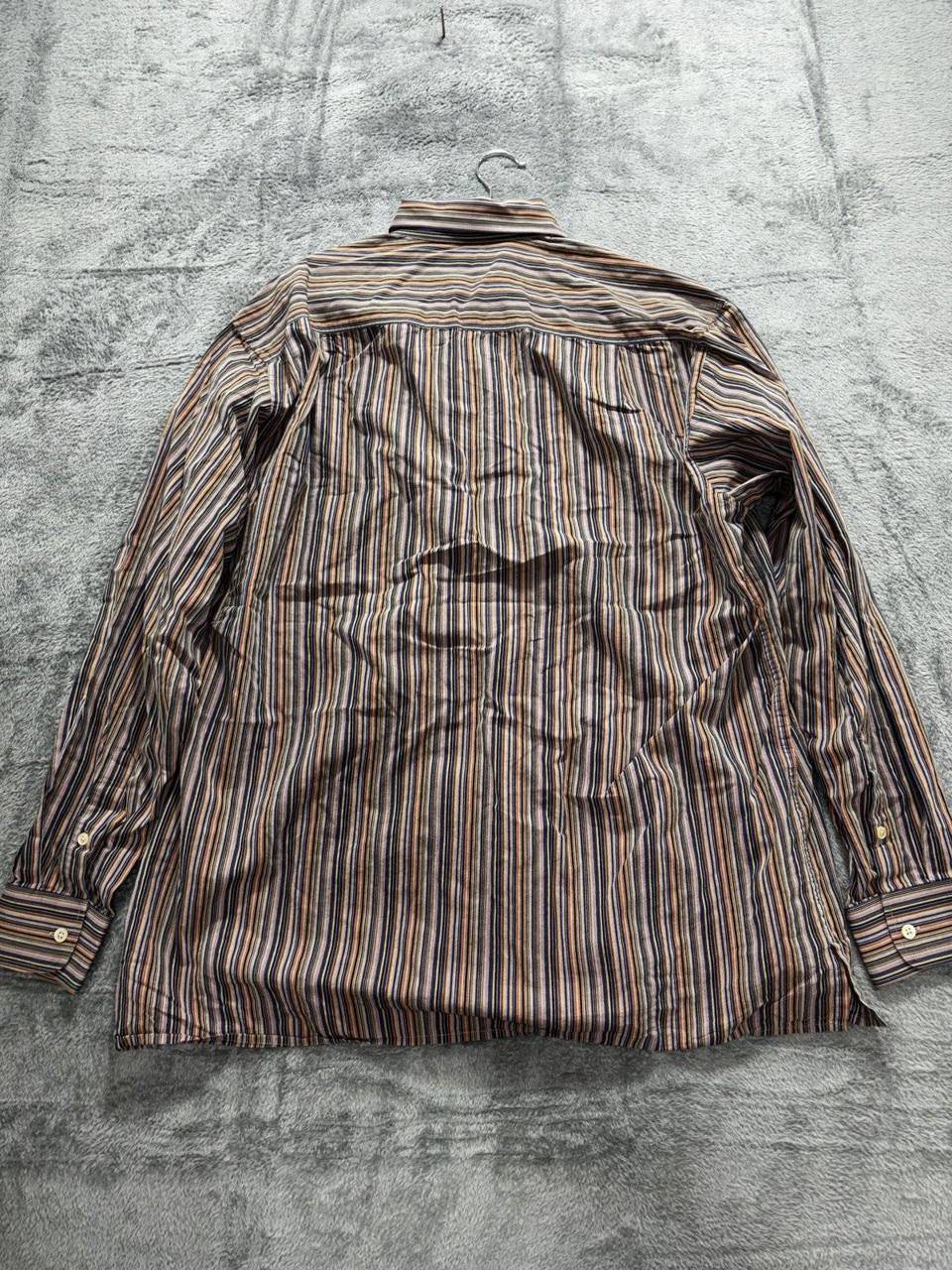 Martin Gordon Men's Multicolor Stripe Shirt Size L, photo 4 of 9
