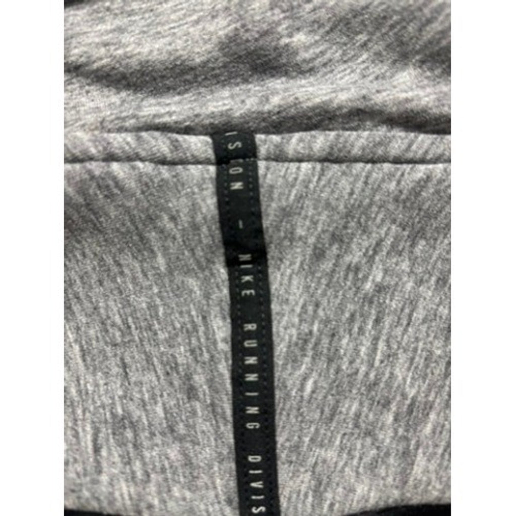 Nike S Gray Black Womens Running Division Therma-FIT Pullover Athleisure Casual