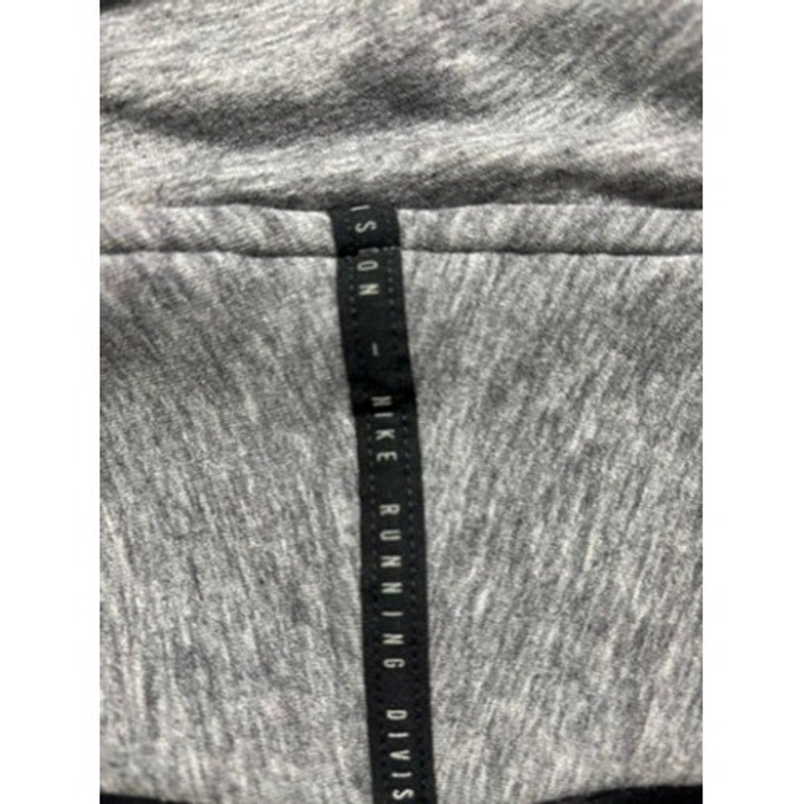 Nike S Gray Black Womens Running Division Therma-FIT Pullover Athleisure Casual