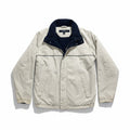 Nautica S Cream Navy Blue Full Zip Windbreaker Jacket Womens Casual Vintage