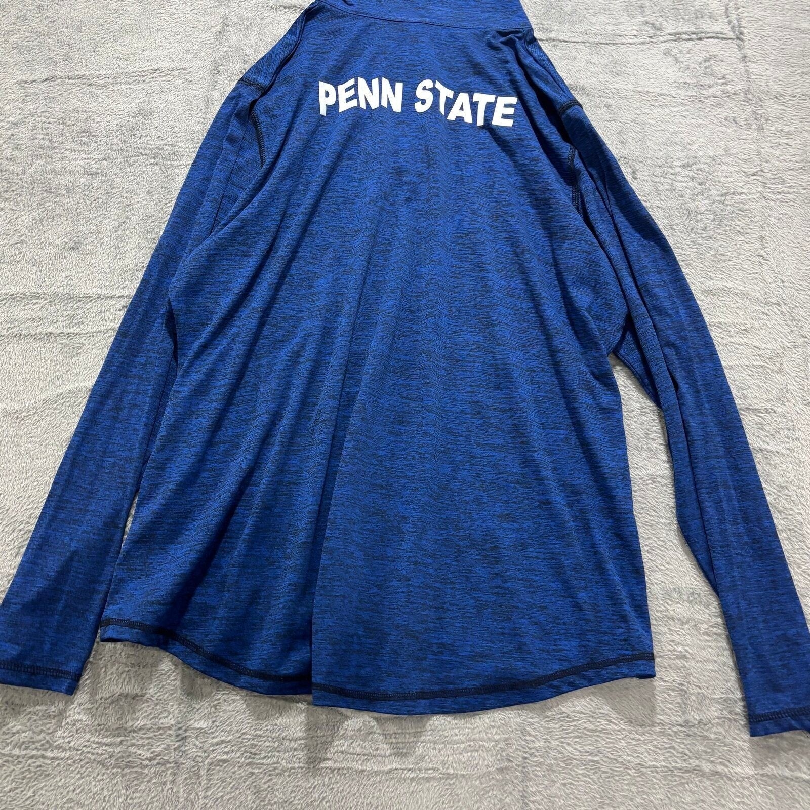 Augusta Womens 2XL Blue Quarter Zip Pullover Penn State Athleisure Casual