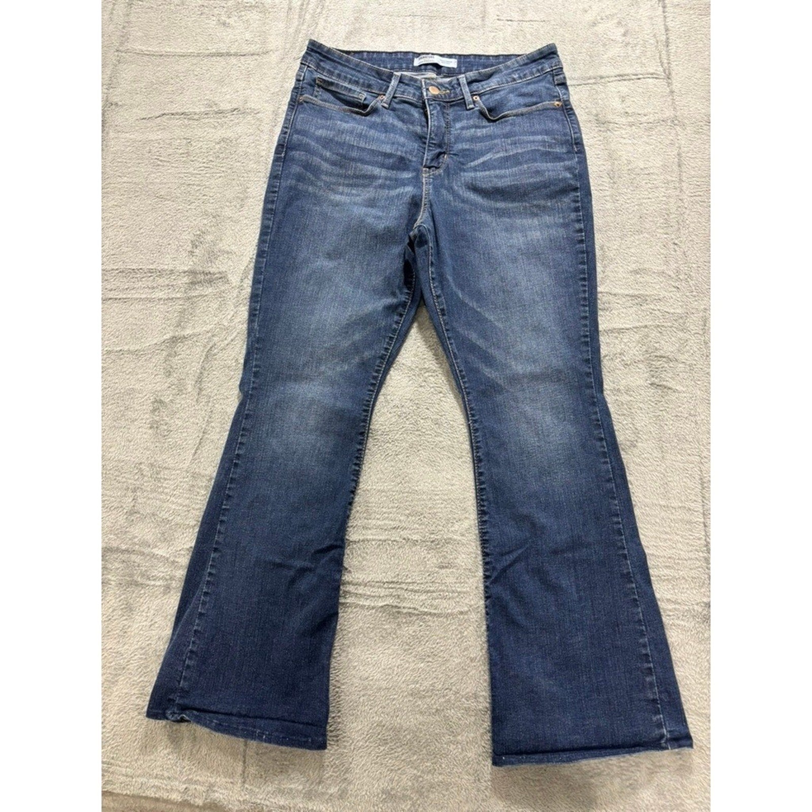 Levi Strauss Signature Jeans Womens 12S Bootcut Medium Wash Stretch Denim