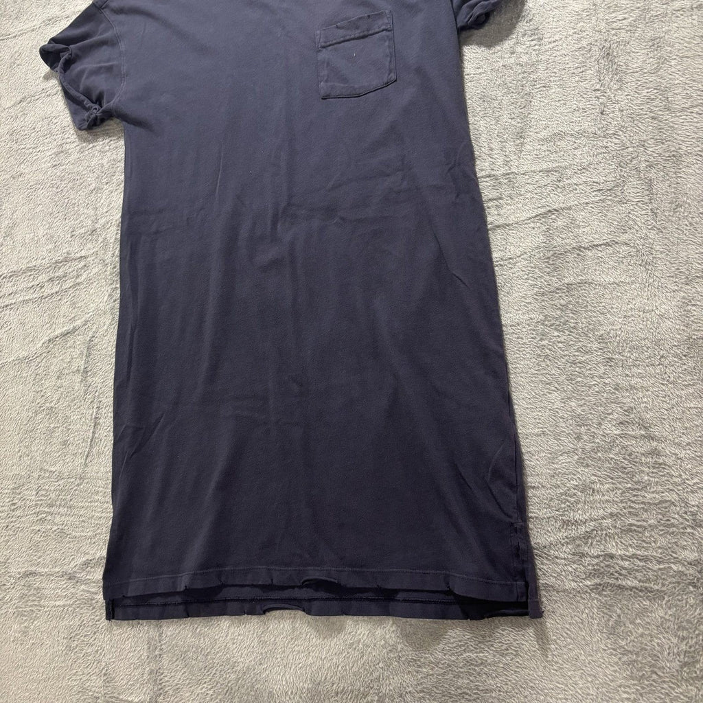 Abercrombie & Fitch S Navy Blue Womens T-Shirt Dress Pocket Casual Minimalist
