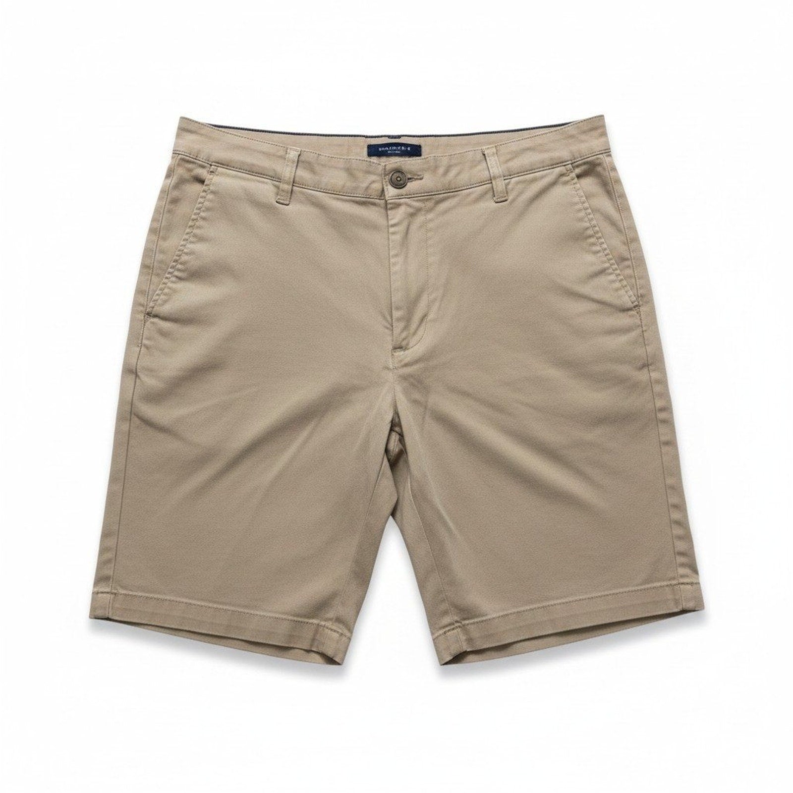 Nautica 34W Tan Chino Shorts Classic Fit Casual Preppy Mens