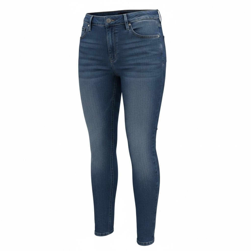 No Boundaries Juniors High Rise Skinny Jeans Size 16 Blue Medium Wash Stretch
