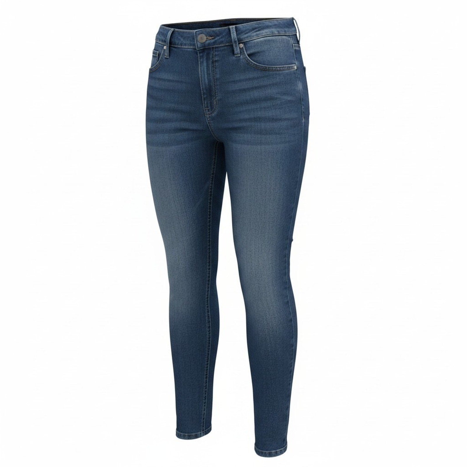 No Boundaries Juniors High Rise Skinny Jeans Size 16 Blue Medium Wash Stretch