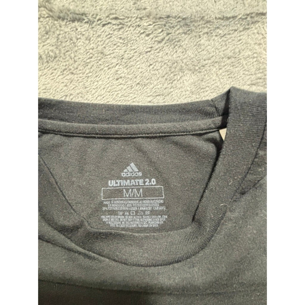 Adidas M Black Long Sleeve Ultimate 2.0 Tee Womens Athleisure Casual Workout