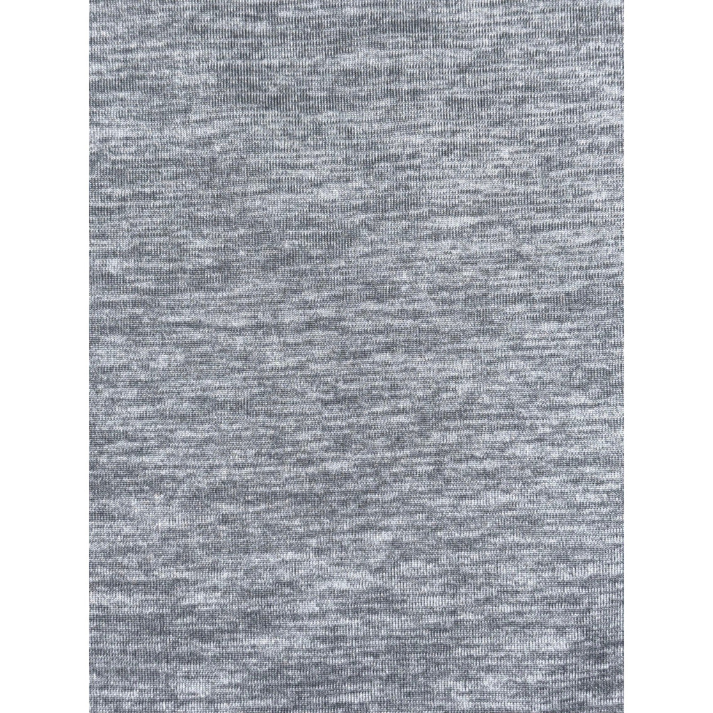 Athletex Womens 1X Gray Heather Mesh Yoke Crewneck Tee Athleisure Casual Shirt