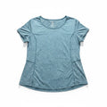 RBX Womens XL Blue Gray Heather Crewneck Tee Athleisure Casual Short Sleeve Top