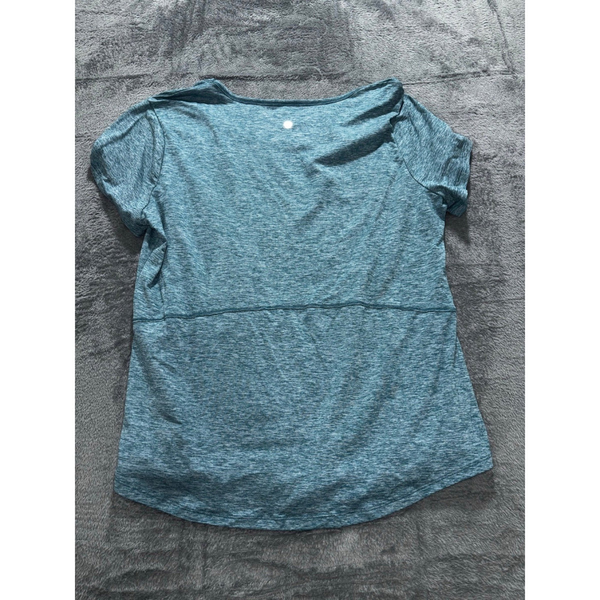 RBX Womens XL Blue Gray Heather Crewneck Tee Athleisure Casual Short Sleeve Top