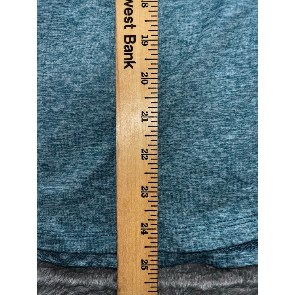 RBX Womens XL Blue Gray Heather Crewneck Tee Athleisure Casual Short Sleeve Top