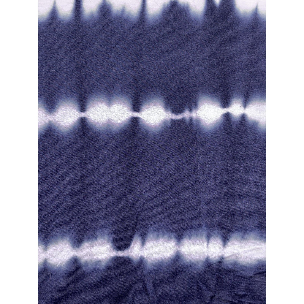 Time and Tru Womens XL Navy Blue Tie Dye Tee Casual Coastal