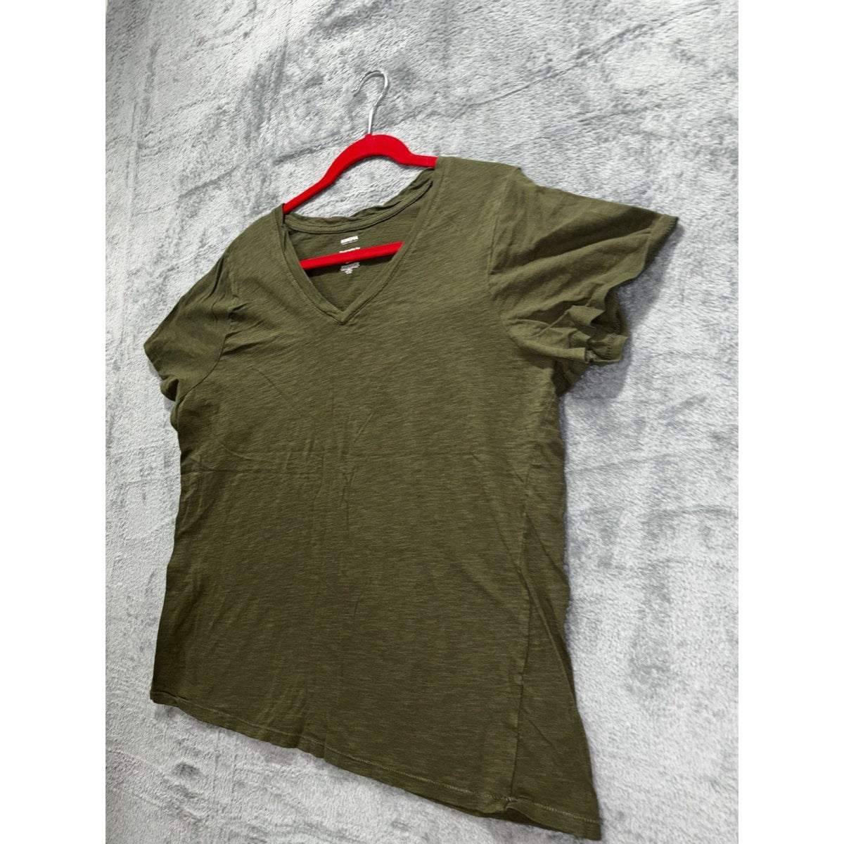 Sonoma Womens XL Olive Green V-Neck Tee Casual Everyday
