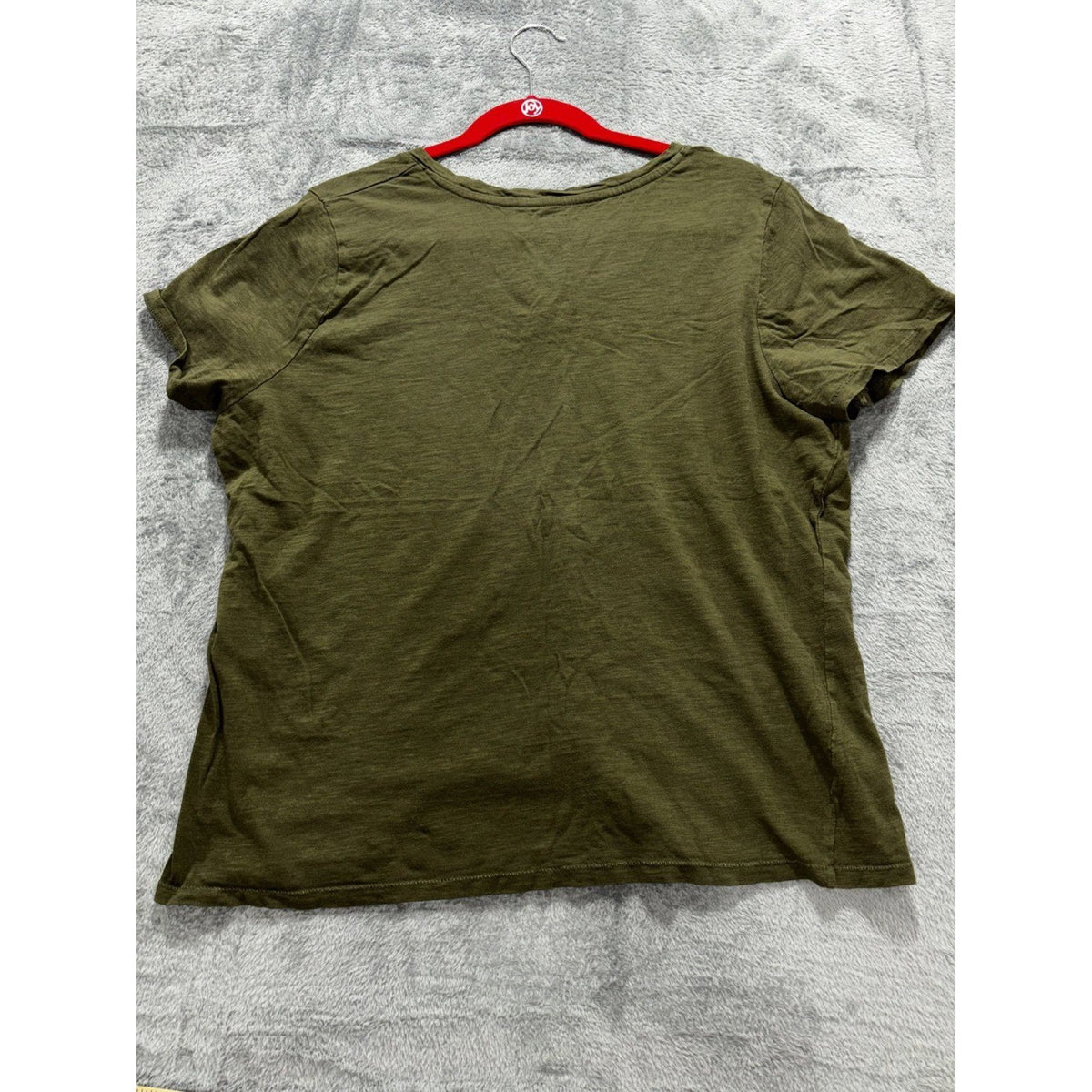 Sonoma Womens XL Olive Green V-Neck Tee Casual Everyday