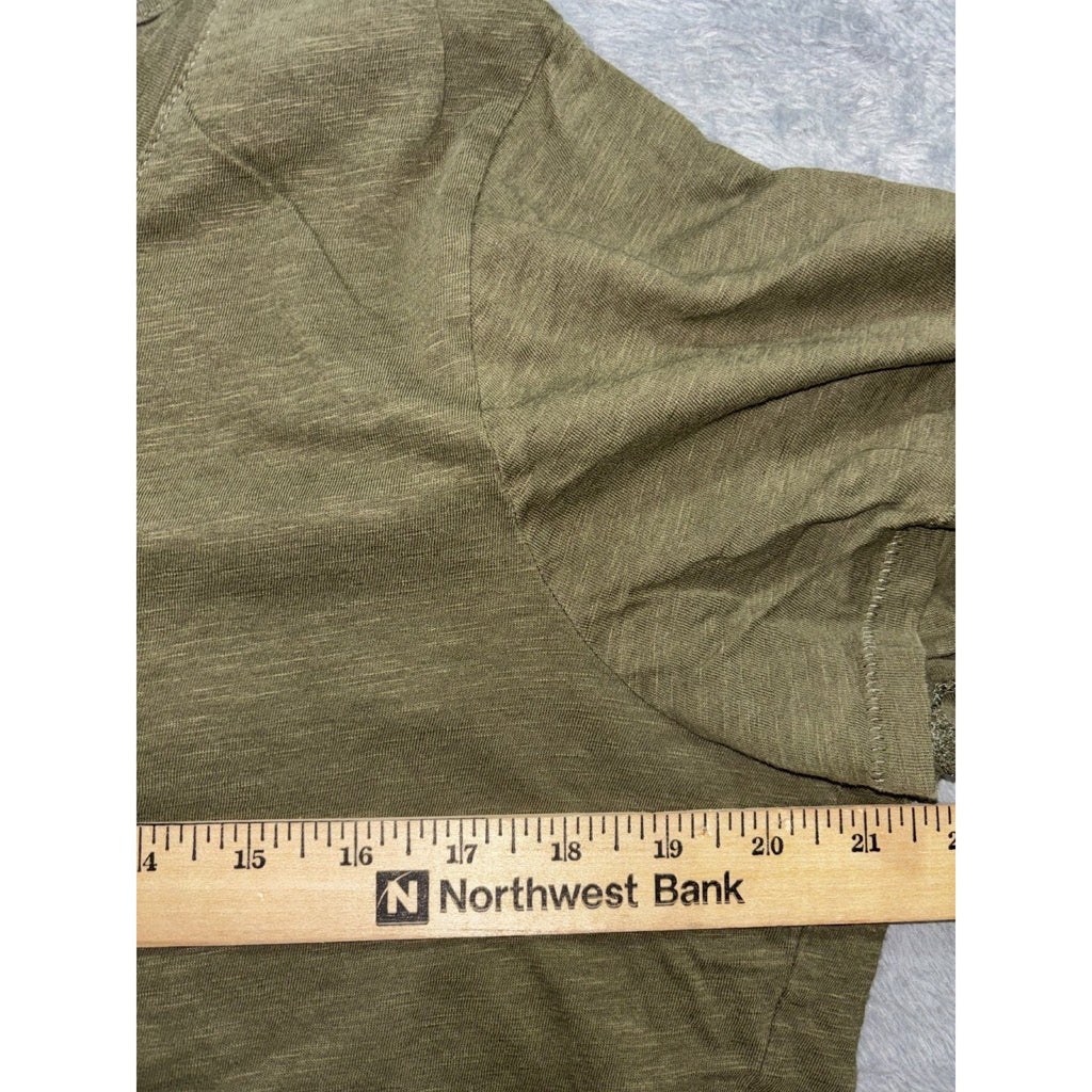 Sonoma Womens XL Olive Green V-Neck Tee Casual Everyday