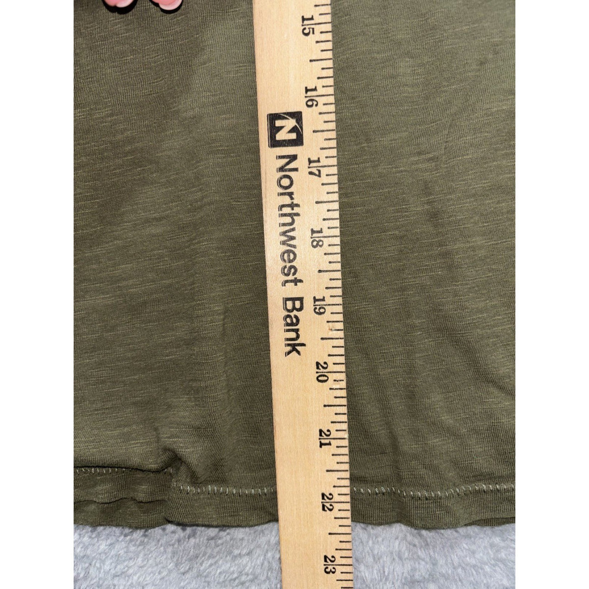 Sonoma Womens XL Olive Green V-Neck Tee Casual Everyday