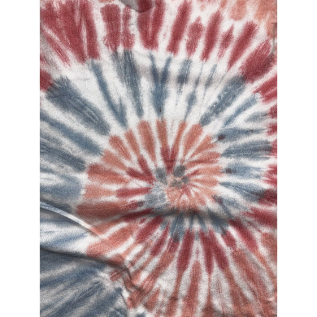 Old Navy Womens XL Red Blue Tie Dye V-Neck Tank Top Casual Boho