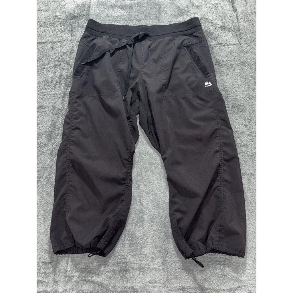 RBX Womens L Black Athletic Capri Joggers Casual Athleisure