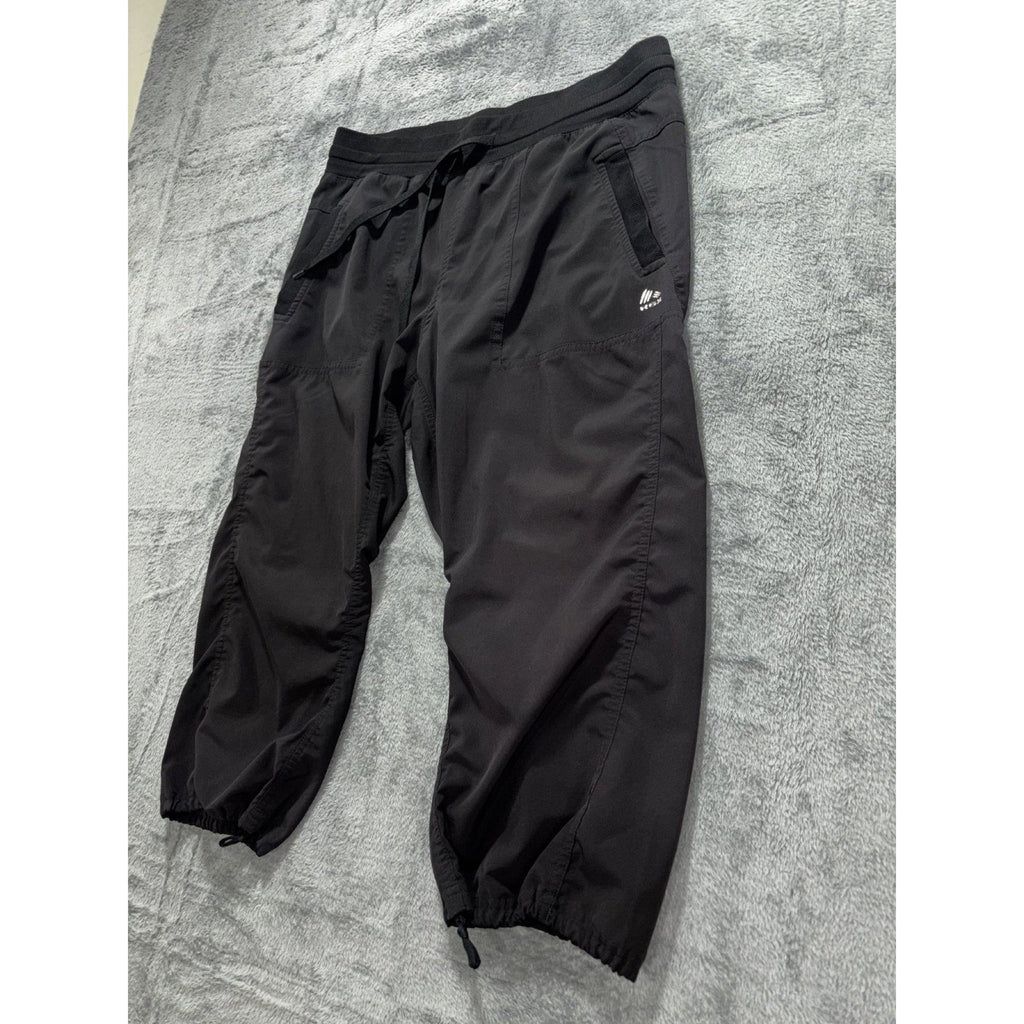 RBX Womens L Black Athletic Capri Joggers Casual Athleisure