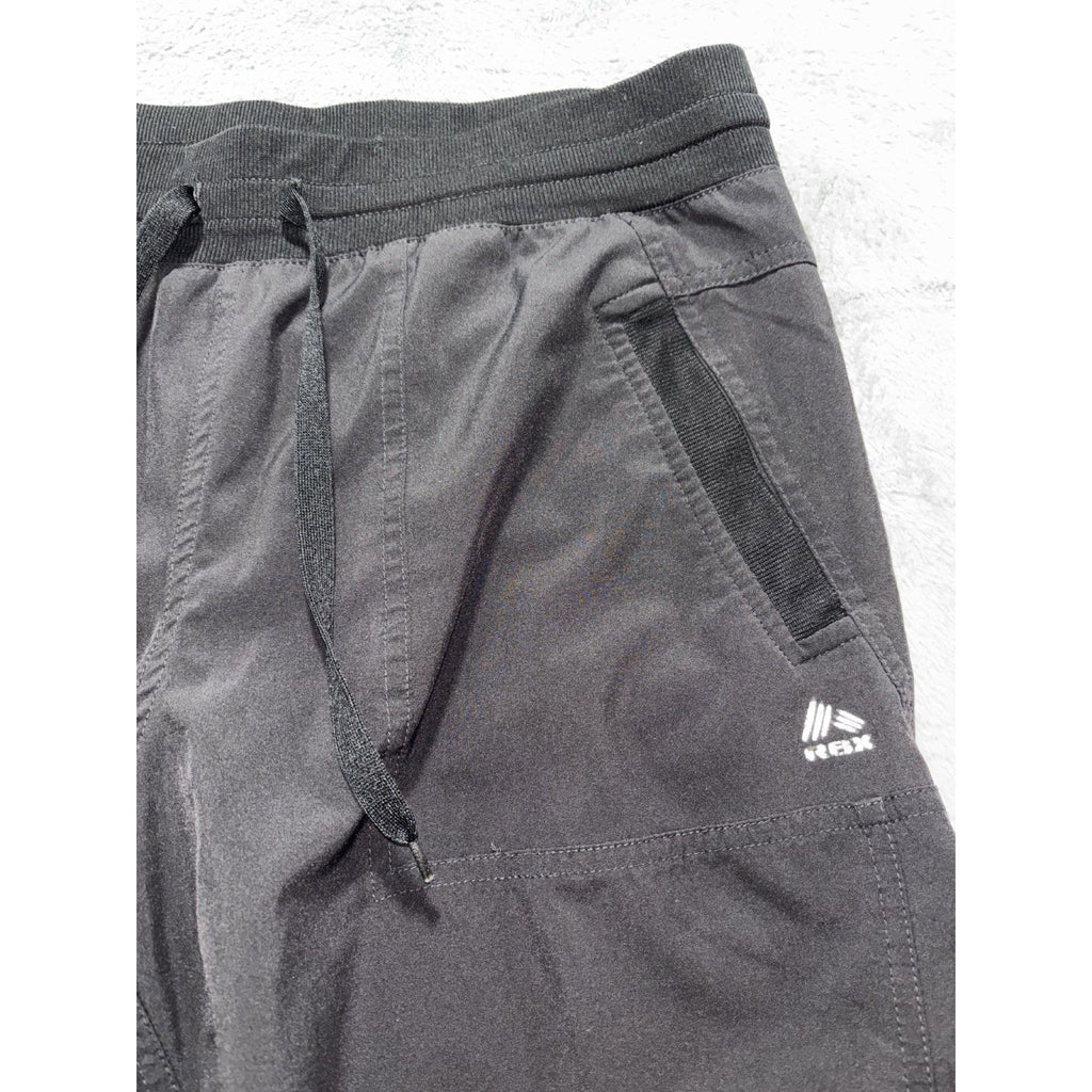 RBX Womens L Black Athletic Capri Joggers Casual Athleisure