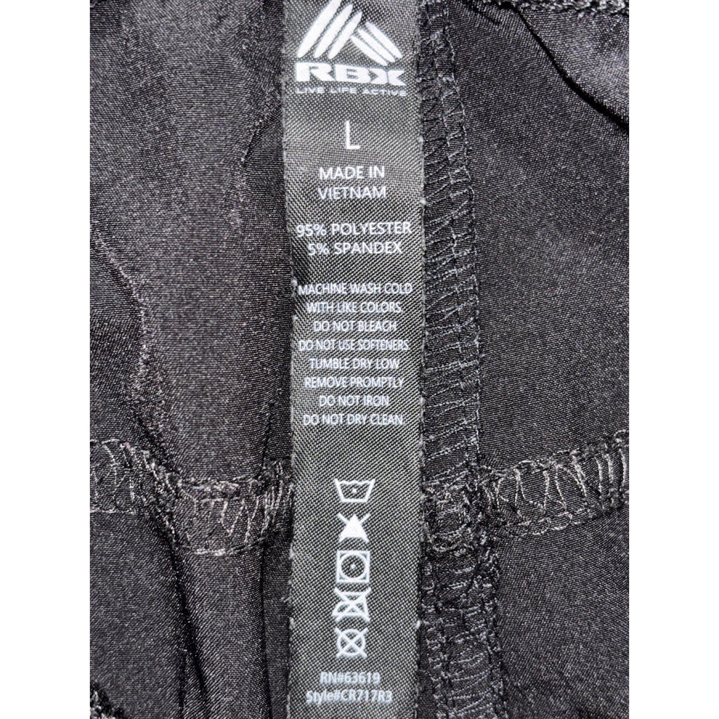 RBX Womens L Black Athletic Capri Joggers Casual Athleisure