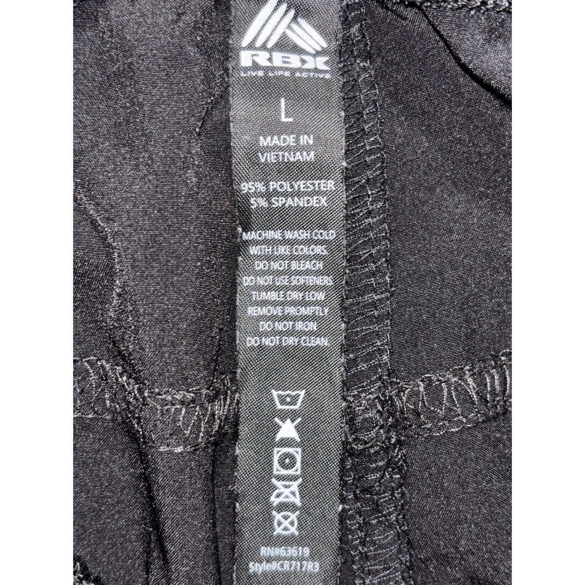 RBX Womens L Black Athletic Capri Joggers Casual Athleisure