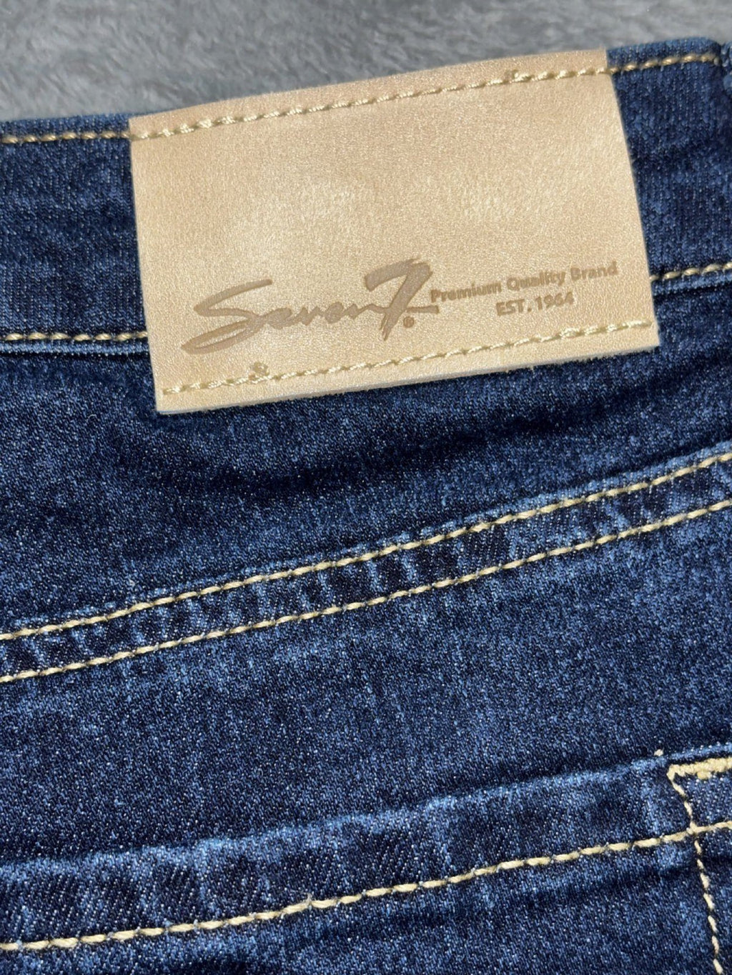 Seven7 Womens 14 Dark Wash Skinny Jeans Casual Classic