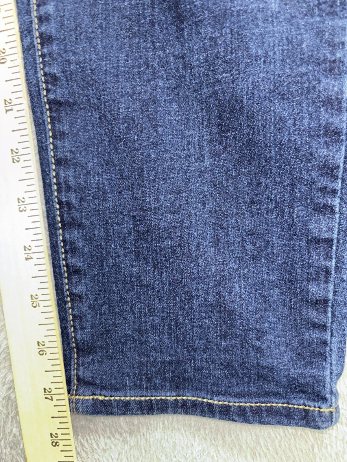 Seven7 Womens 14 Dark Wash Skinny Jeans Casual Classic