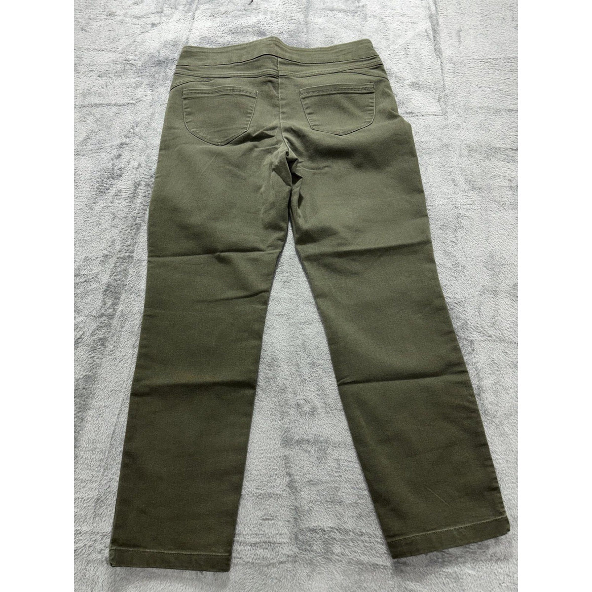 Napa Valley Womens 10P Olive Pull On Stretch Pants Casual Classic
