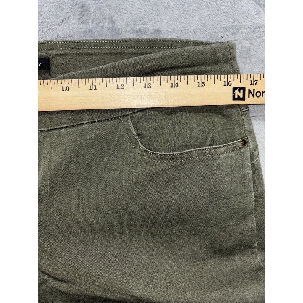 Napa Valley Womens 10P Olive Pull On Stretch Pants Casual Classic