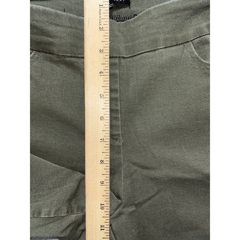 Napa Valley Womens 10P Olive Pull On Stretch Pants Casual Classic