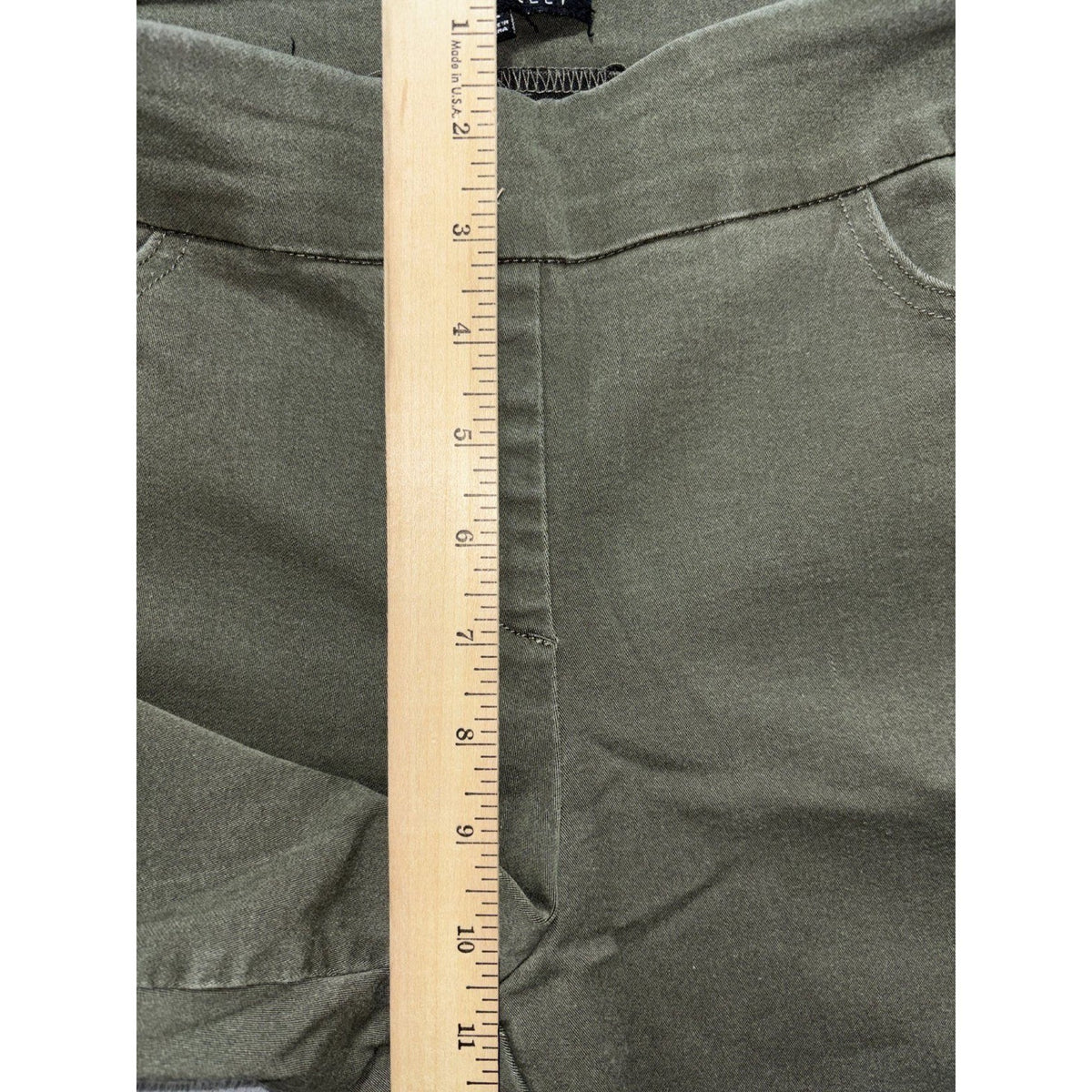Napa Valley Womens 10P Olive Pull On Stretch Pants Casual Classic