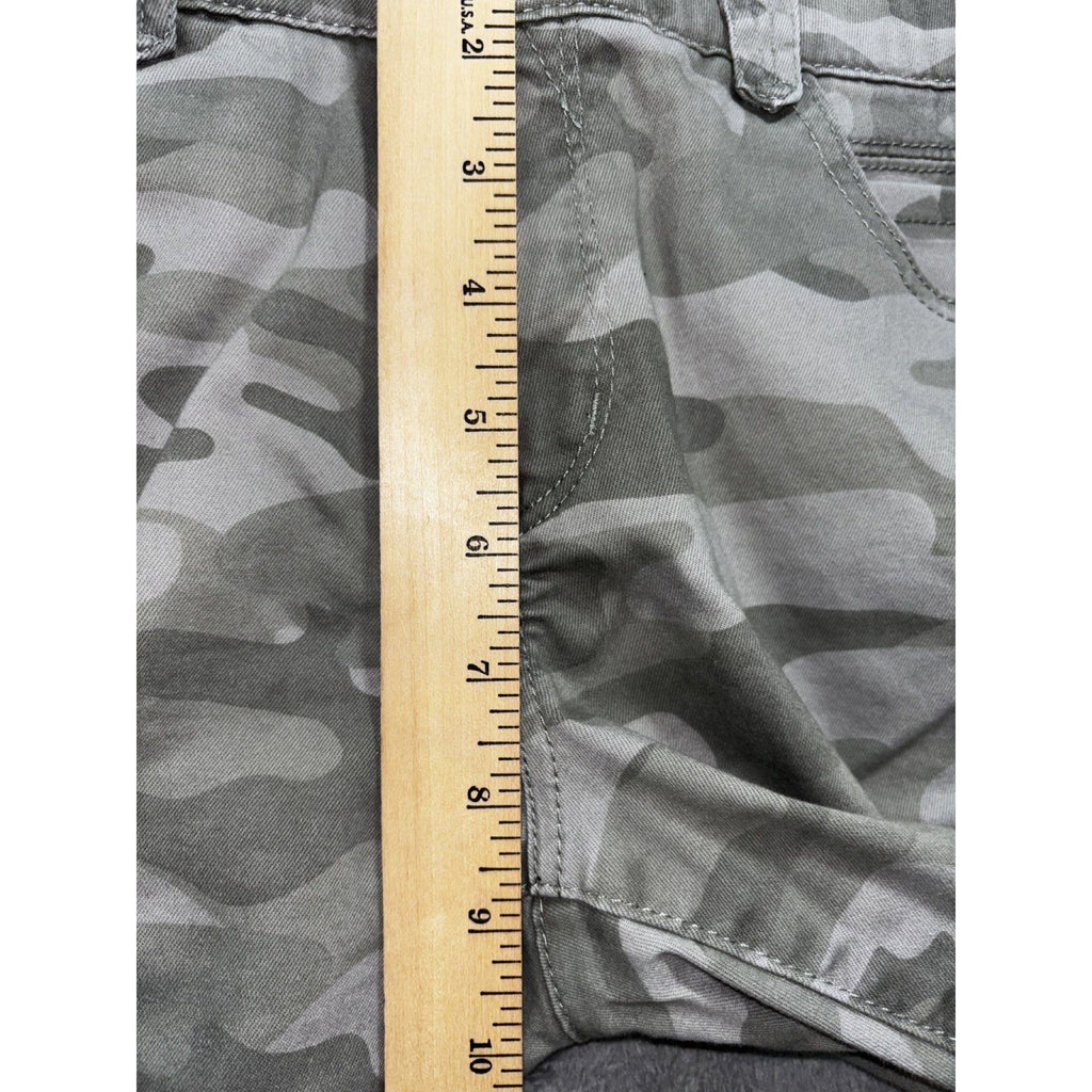 Democracy Womens 8 Gray Camo Skinny Pants Casual Athleisure