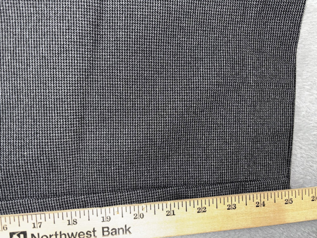 Briggs Womens Petite M Charcoal Houndstooth Pull On Pants Casual Office