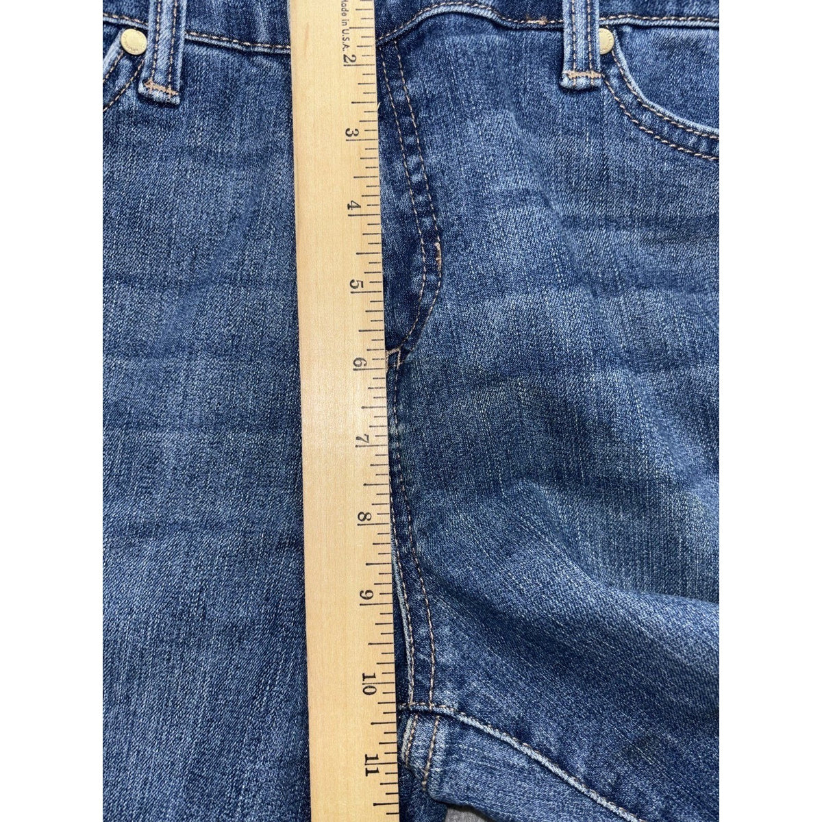 Bandolino Womens 8 Blue Mandie Skinny Jeans Casual Coastal